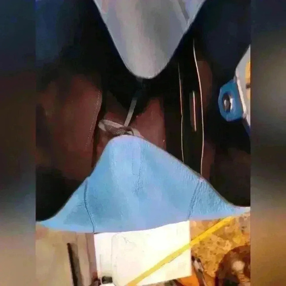 Michael Kors 2tone Blue leather bag - Picture 7 of 11